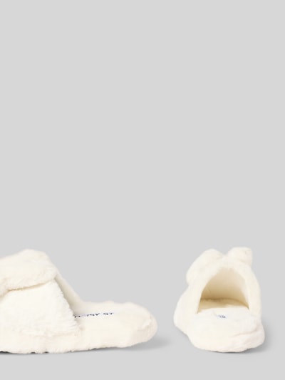 Produktfoto, Hausschuhe aus Kunstfell Modell 'Miffy' von DAISY STREET in Creme mit Motiv-Design und abgerundeter Form, Absatzhöhe 3 cm
