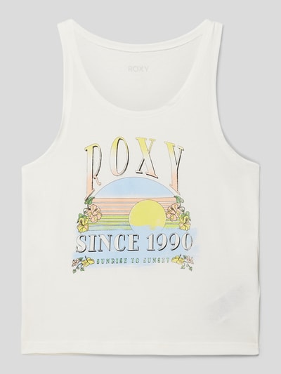 Roxy Top met label- en motiefprint, model 'DANCE LIKE ROXY FUNK' Offwhite - 1