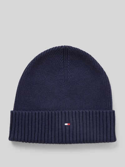 Tommy Hilfiger Czapka z mieszanki bawełny i kaszmiru  Granatowy 1