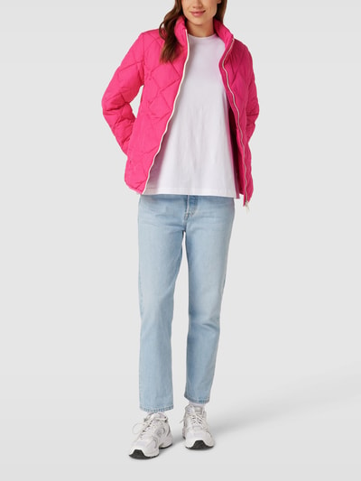 Fuchs Schmitt Steppjacke mit Label-Patch Pink 1