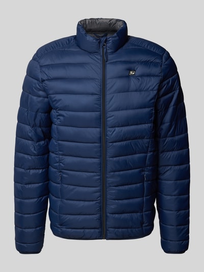 Blend Steppjacke mit Label-Patch Modell 'Romsey' Marine 1