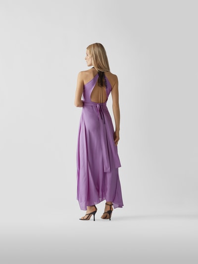 Victoria Beckham Maxikleid mit Tüll-Elementen Purple 5