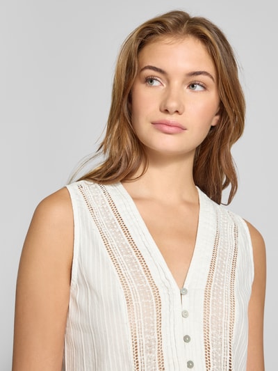 Only Regular fit top van puur katoen, model 'TALLI' Offwhite - 3