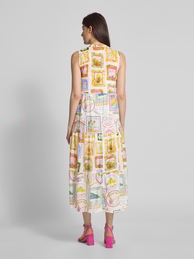 Emily Van den Bergh Midi-jurk met tuniekkraag Offwhite - 5