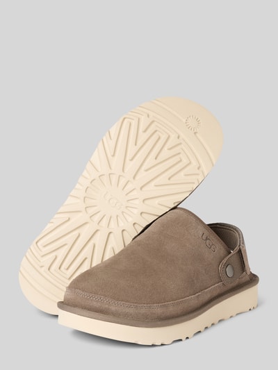 UGG Instappers met enkelband, model 'GOLDENCOAST CLOG II' Taupe - 4