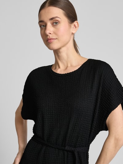 Christian Berg Woman T-shirtjurk met strikceintuur Zwart - 3
