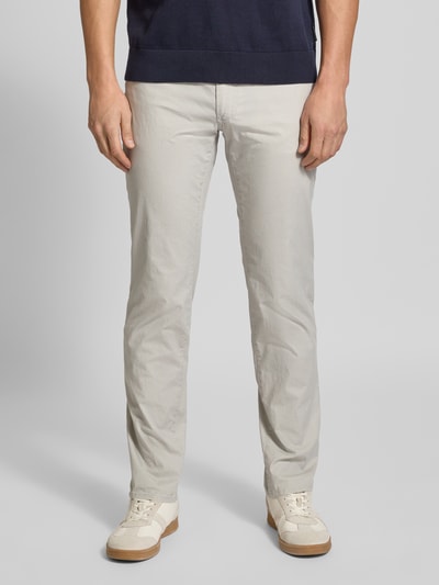 Brax Spodnie z kieszeniami z tyłu model ‘Cadiz’ Beżowy 4