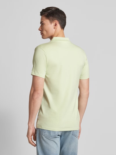 Lindbergh Slim fit poloshirt met platte kraag Mintgroen - 5