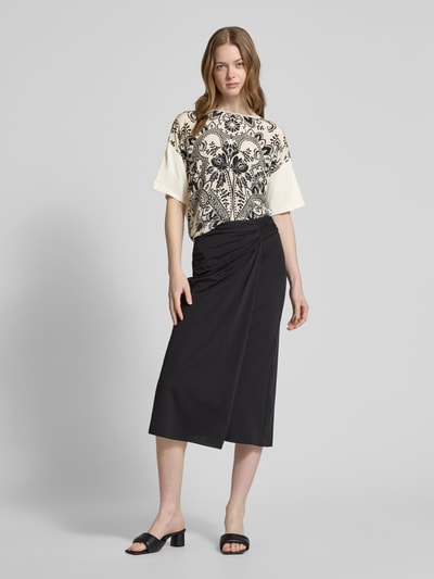 Weekend Max Mara T-Shirt mit überschnittenen Schultern Modell 'PAMPAS' Weiss 1