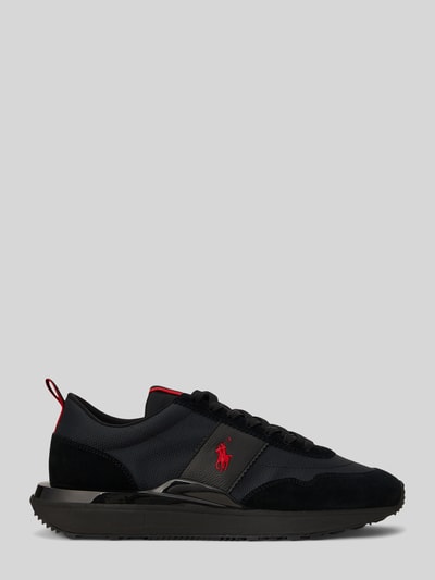 Polo Ralph Lauren sneakersy z detalami z logo Czarny 2