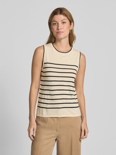 Selected Femme Leinentop mit Rundhalsausschnitt Modell 'ESTHER' Ecru 4