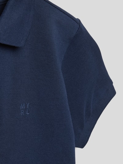 Mayoral Poloshirt mit gerippten Ärmelabschlüssen Marineblau 2