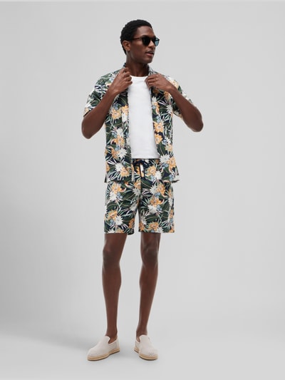 Tommy Hilfiger Regular Fit Shorts aus Baumwoll-Lyocell-Mix Modell 'DOVER' Marine 1