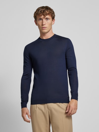 Roy Robson Gebreide pullover met ronde hals Marineblauw - 4