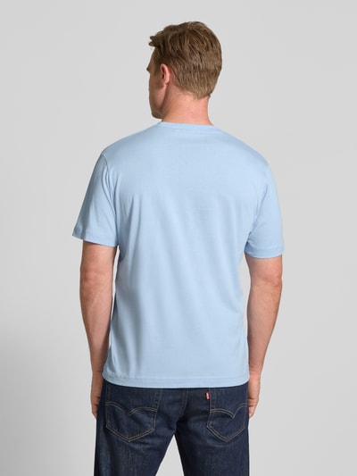 Tom Tailor Regular Fit T-Shirt aus reiner Baumwolle Hellblau 5