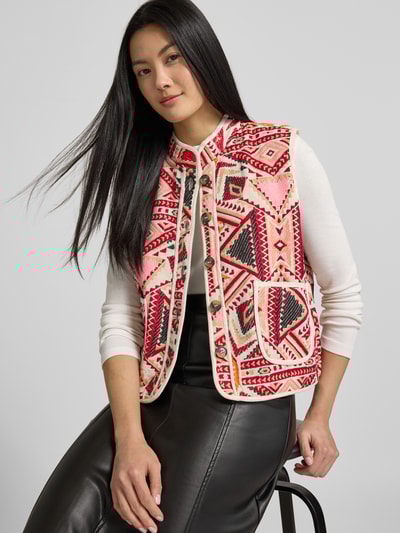 LOLLYS LAUNDRY Weste mit Stehkragen Modell 'Cairo' Rot 3