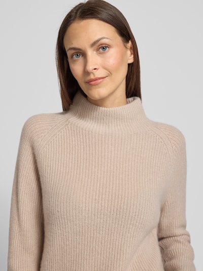 Fynch-Hatton Gebreide pullover van kasjmier met opstaande kraag Beige - 3