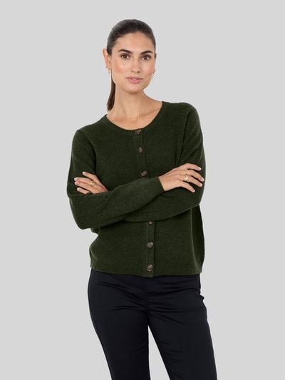 Soyaconcept Cardigan mit kontrastierenden Knöpfen Dunkelgruen 3