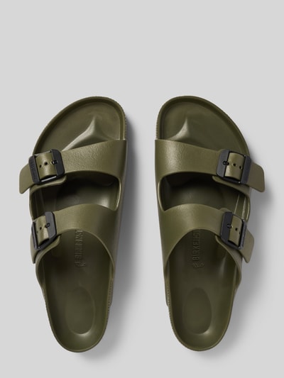 Birkenstock Slides mit Dornschließe Modell 'Arizona' Oliv 3