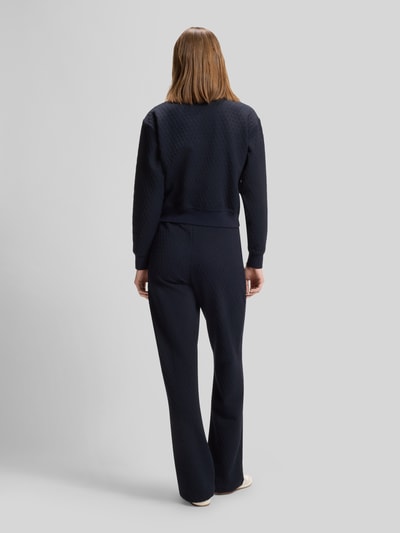 HUGO Bluzon o kroju relaxed fit z detalem z logo model 'DADRID' Granatowy 5