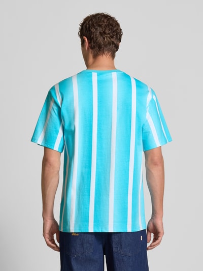 KARL KANI T-shirt met labelprint Lichtblauw - 5