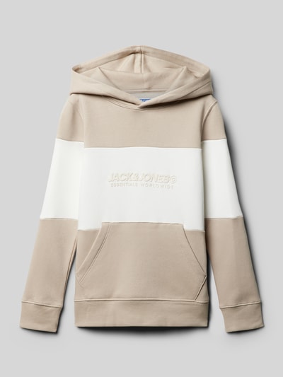 Jack & Jones Loose Fit Hoodie mit Känguru-Tasche Modell 'ELEGACY' Sand 1