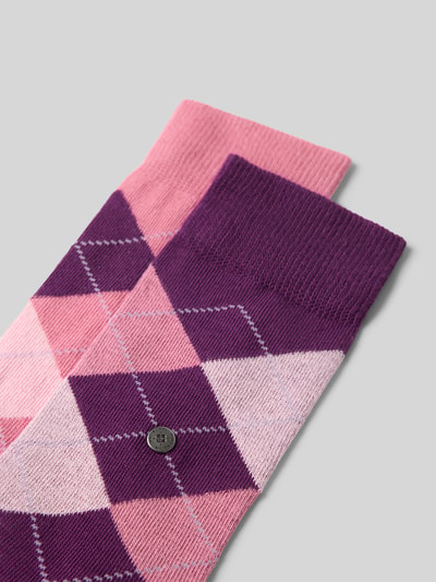 Burlington Socken mit Logo-Detail im 2er-Pack Lila 2