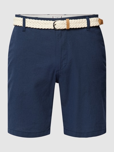 Jack & Jones Bermudy z paskiem z tkaniny Granatowy 2