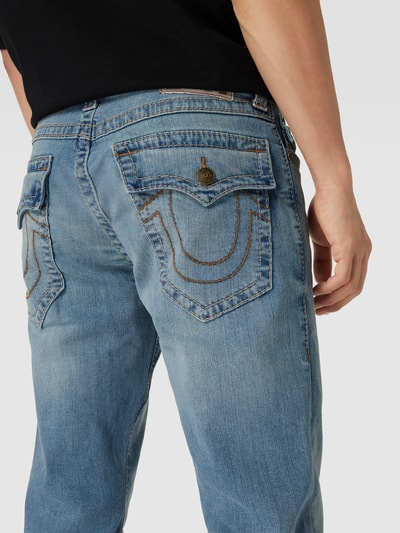 TRUE RELIGION Relaxed Straight Fit Jeans mit Label-Detail Modell 'RICKY' Jeansblau 3