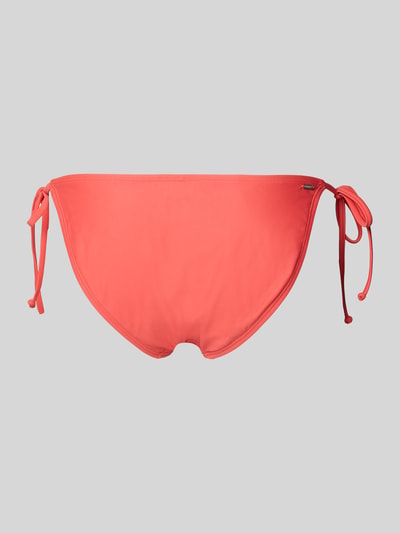 Produktfoto, Bikini-Slip mit Label-Detail Modell 'KELLI' von Barts in Koralle, Material-Mix mit Stretch-Anteil, seitliche Schnürung, Tanga Fit