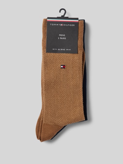 Tommy Hilfiger Socken mit Label-Detail im 2er-Pack Beige 3