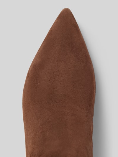 Lauren Ralph Lauren Lederstiefeletten mit Pfennigabsatz Modell 'MCKAY' Dunkelbraun 3