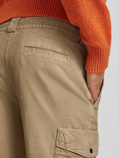 BOSS Orange Regular Fit Cargohose mit Teilungsnähten Modell 'Sista' Beige 3