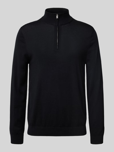 SELECTED HOMME Regular fit schipperstrui van zuivere merinowol, model 'TRAY' Zwart - 2