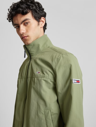 Tommy Jeans Jas met opstaande kraag Olijfgroen - 3