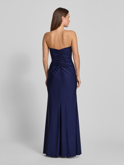 Mascara Sukienka wieczorowa z przedłużonymi plecami i falbanami Granatowy 5