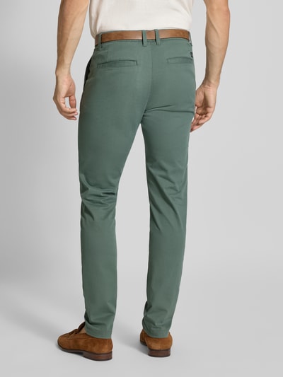 Tom Tailor Denim Slim fit chino van katoenmix Flessengroen - 5