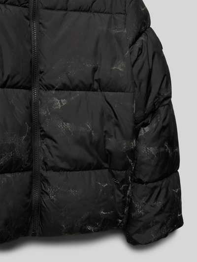 Tom Tailor Regular Fit Steppjacke mit reflektierendem Muster Black 2