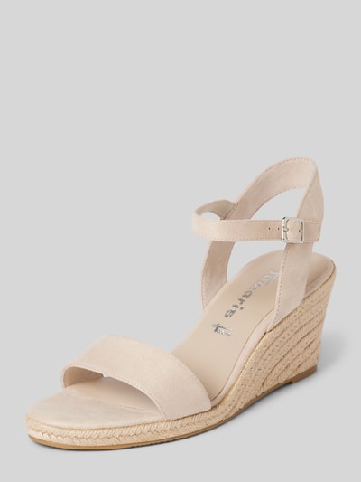 Tamaris Espadrilles met sleehak Zand - 1