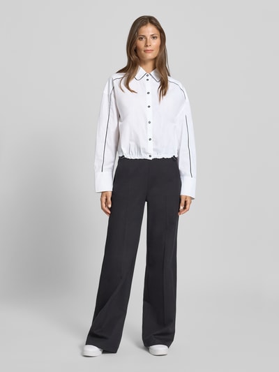 Marc Cain Hemdbluse mit Knopfleiste Weiss 1