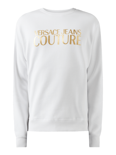 Versace Jeans Couture Sweatshirt mit Logo-Print  Weiss 2