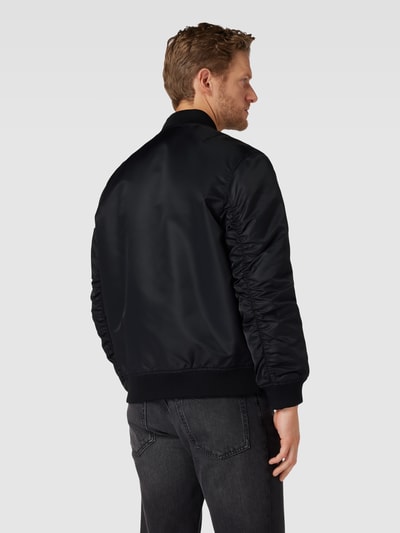 HUGO Bomberjacke mit Reißverschluss Modell 'Balam' Black 5