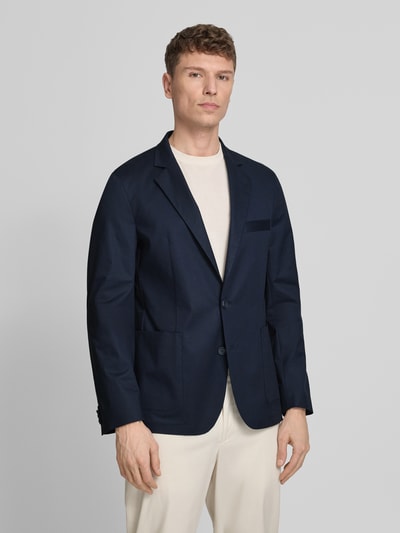 HUGO Regular Fit Sakko aus Baumwoll-Mix Modell 'HANFRED' Marine 4