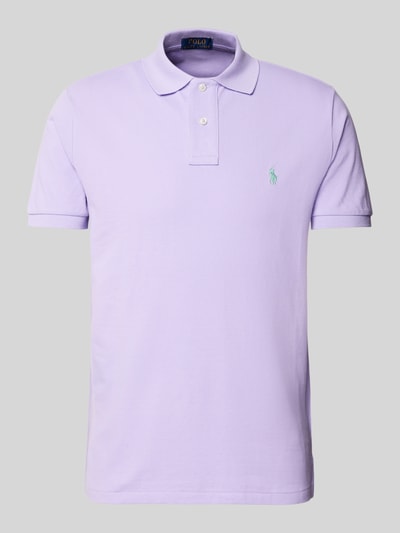 Polo Ralph Lauren Poloshirt mit Label-Stitching Flieder 2