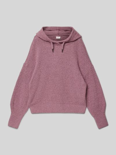 s.Oliver RED LABEL Comfort Fit Hoodie in flauschigem Strick Mauve 1