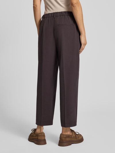 OPUS PANTS Stoffhose mit gelegten Falten Modell 'Lessieh' Dunkelbraun 5