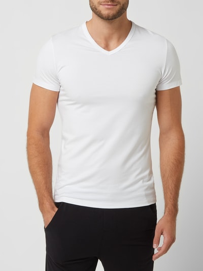 HOM T-Shirt mit Modal-Anteil  Weiss 4