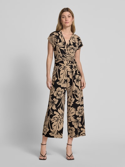 Betty Barclay Jumpsuit mit V-Ausschnitt und Bindegürtel Sand 4
