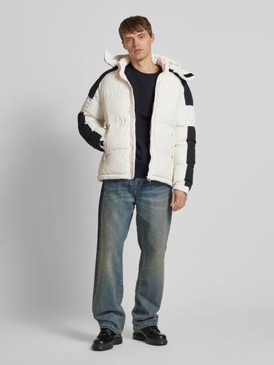 Jack & Jones Steppjacke mit Kapuze Modell 'AERO' Weiss 1