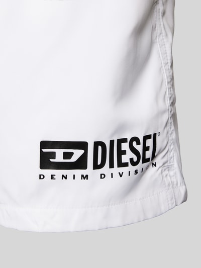 Diesel Badehose mit elastischem Bund Modell 'VISPER' Weiss 2